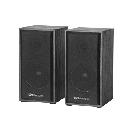 Defender głośniki SPK 240, 2.0, 2x3W, czarne, regulacja głośności, drewniane, 100Hz~18kHz