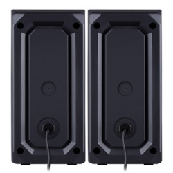 Defender głośniki STELLAR, 2.0, 6W, czarne, regulacja głośności, podświetlenie, 100Hz~20kHz