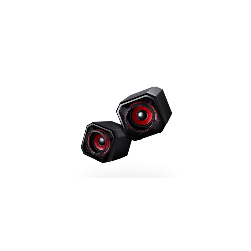 SureFire kompaktowe głośniki komputerowe Gator Eye 2.0, 5W, czarne, regulacja głośności, USB