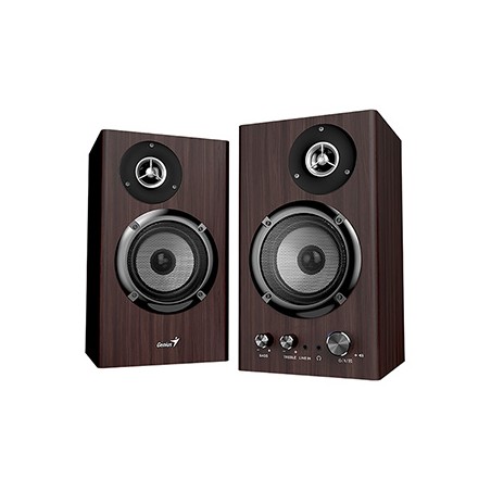 Genius głośniki SP-HF1812BT, 2.0, 50W, ciemny brąz, drewniane