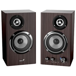 Genius głośniki SP-HF1812BT, 2.0, 50W, ciemny brąz, drewniane