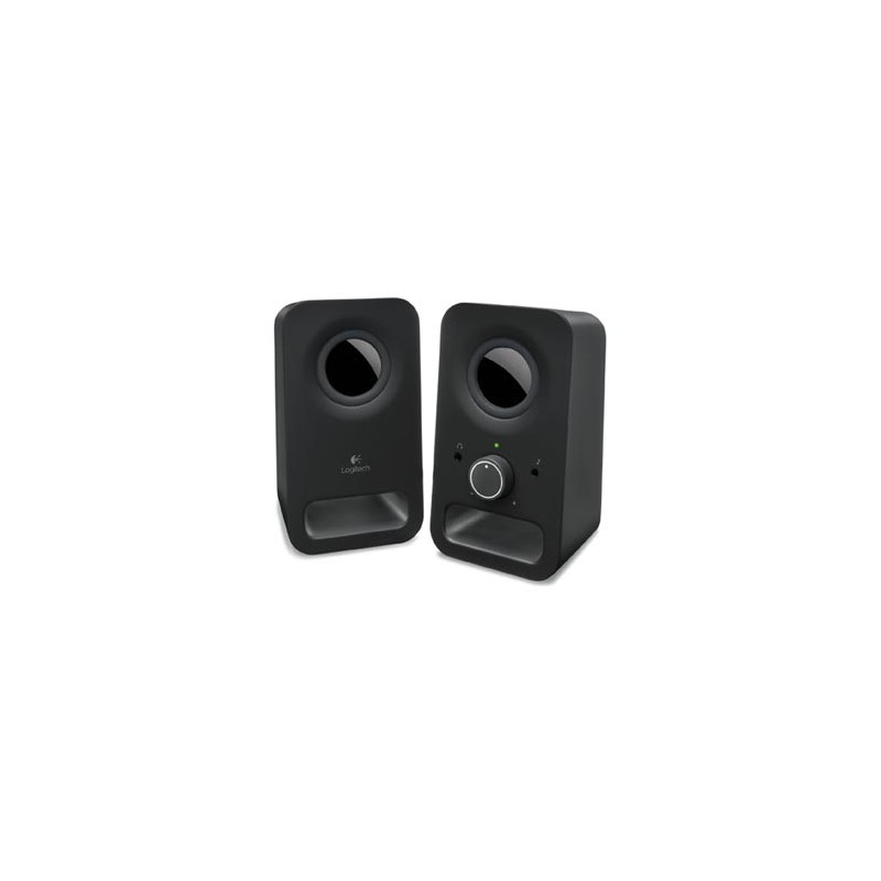 Logitech głośniki Z150, 2.0, 3W, czarne, regulacja głośności, przenośne, 150Hz-20kHz