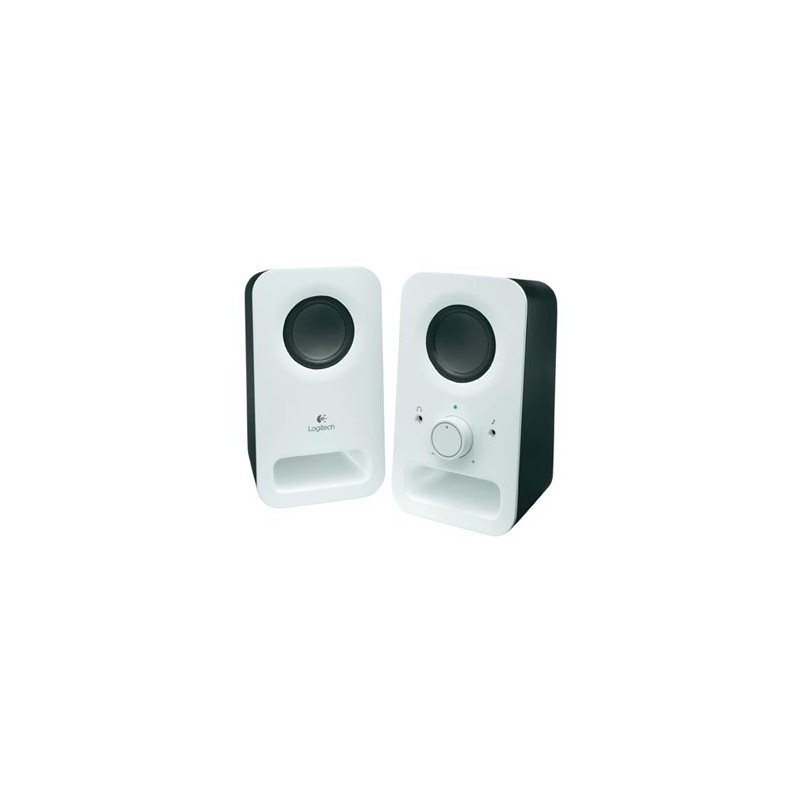 Logitech głośniki Z150, 2.0, 3W, białe, regulacja głośności, przenośne, 150Hz-20kHz
