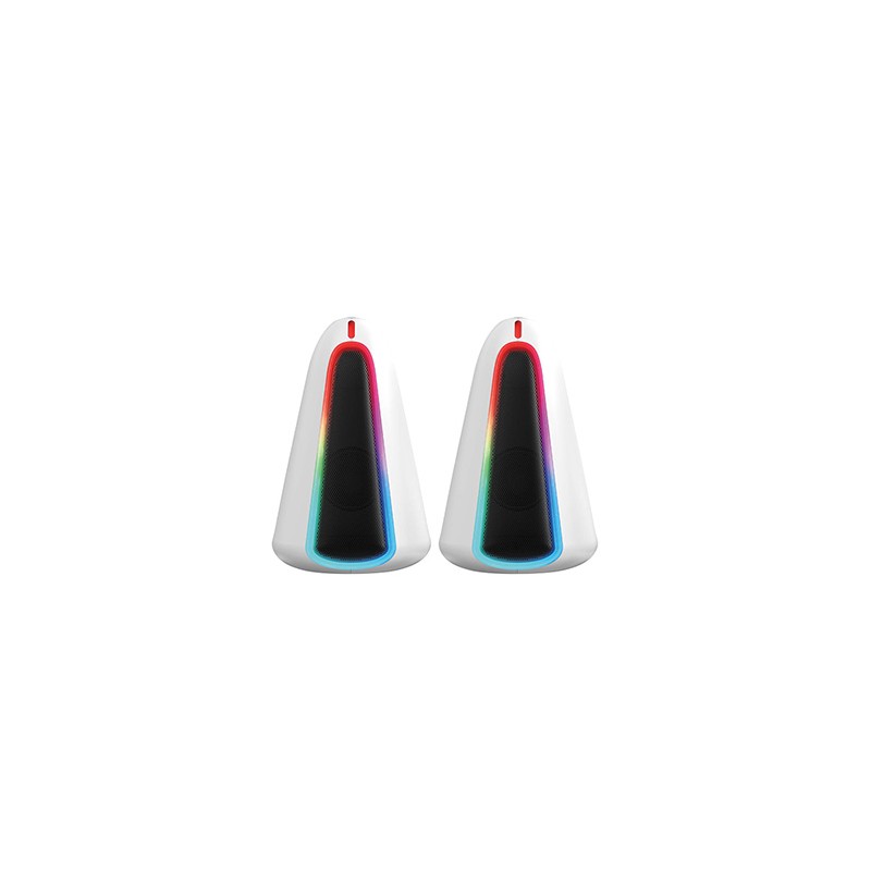 Marvo głośniki MONKA ZILLA, 6W, białe, podświetlenie RGB