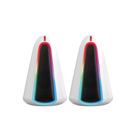 Marvo głośniki MONKA ZILLA, 6W, białe, podświetlenie RGB