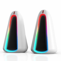 Marvo głośniki MONKA ZILLA, 6W, białe, podświetlenie RGB