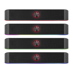 Defender Soundbar Z10, 2.0, 6W, czarny, Podświetlenie LED