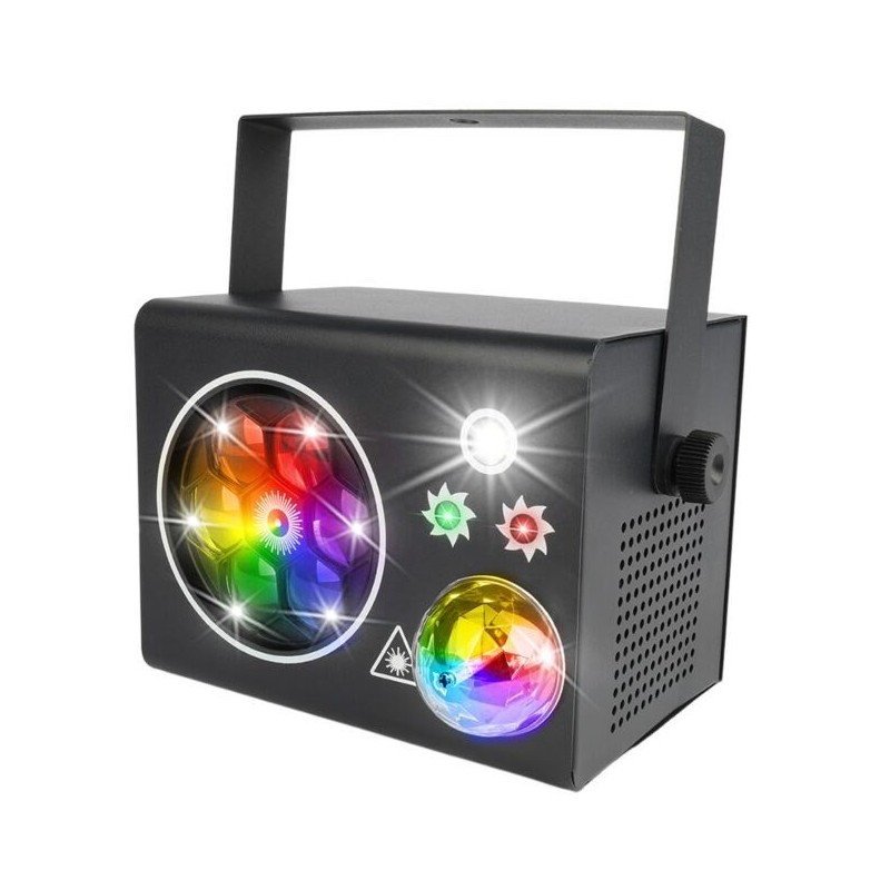LIGHT4ME PARTY BOX V2 efekt disco LED ball laser
