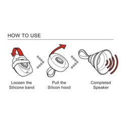 YZSY Głośnik bluetooth SALI, 1.0, 3W, niebieski, regulacja głośności, składany, wodoodporny