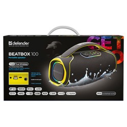Defender głośnik BEATBOX 100, 100W, czarny, TWS,IPX5,AUX/Bluetooth