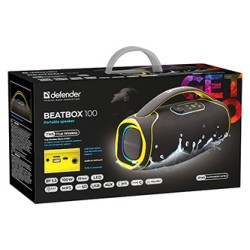 Defender głośnik BEATBOX 100, 100W, czarny, TWS,IPX5,AUX/Bluetooth
