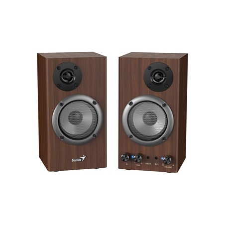 Genius głośniki SP-HF 500B, 2.0, 16W, brązowy, regulacja głośności, drewniane, 40Hz-20kHz