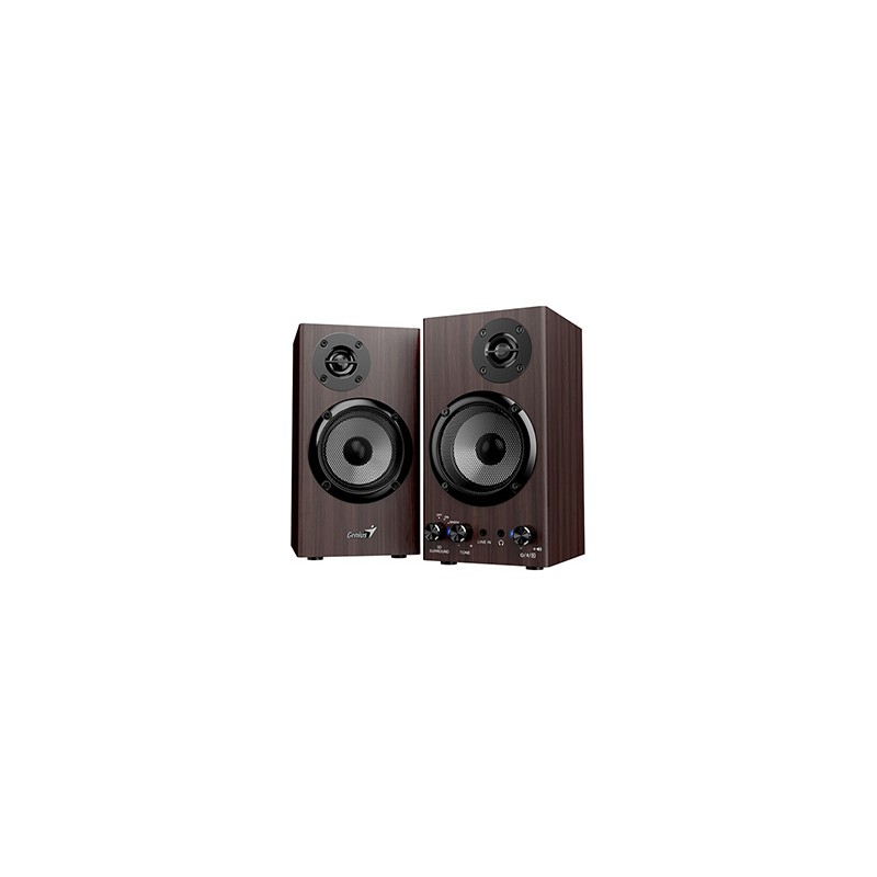 Genius głośniki SP-HF520BT, 20W, brązowy, drewniane, AUX/Bluetooth 5.3