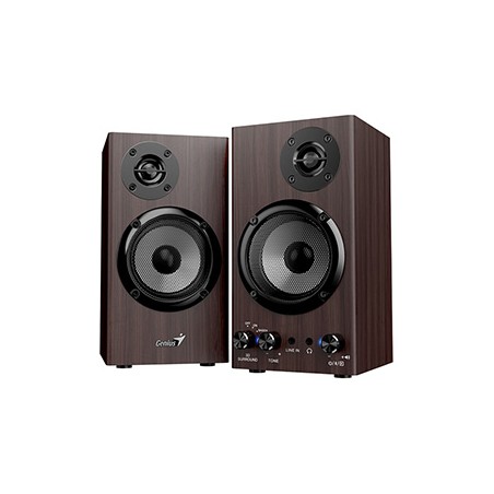 Genius głośniki SP-HF520BT, 20W, brązowy, drewniane, AUX/Bluetooth 5.3