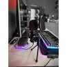 Marvo, do streamowania mikrofon, MIC-03, bez regulacji głośności, czarny, ze statywem obracanym o 270 °