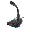 Marvo, do gry mikrofon, MIC-05, regulacja głosności, czarny, Rainbow LED, uchwyt na telefon