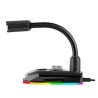 Marvo, do gry mikrofon, MIC-05, regulacja głosności, czarny, Rainbow LED, uchwyt na telefon