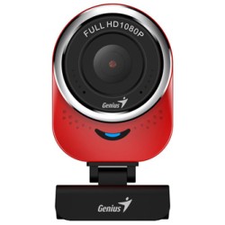 Genius QCam 6000 kamera web Full HD, czerwona 1920x1080, USB 2.0, Windows 7 i wyżej, FULL HD, 30 FPS