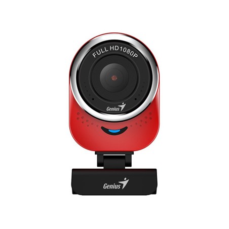 Genius QCam 6000 kamera web Full HD, czerwona 1920x1080, USB 2.0, Windows 7 i wyżej, FULL HD, 30 FPS