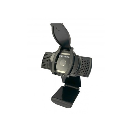 Verbatim kamera web Full HD, czarna 2560x1440, 1920x1080, USB 2.0, Windows, Mac OS X, Linux kernel, Android Chrome, FULL HD, 30 