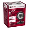 Defender C-110 Web kamera, czarno-szara 0.3 Mpix, USB 2.0, na notebook/LCD