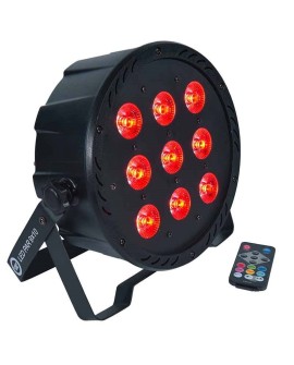 LIGHT4ME LED PAR 9X10W MKII RGBW pilot IR