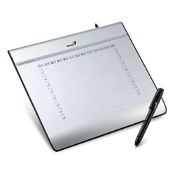 Genius, EasyPen i608, kabelový, 5120 lpi, srebrno-czarny