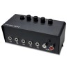 Genius Stereo Switching Box, czarny, 2x RCA, 5x 3,5mm jack