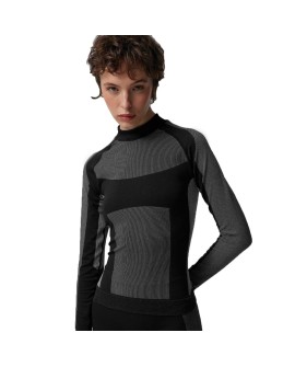 Koszulka termoaktywna damska Outhorn F097 głęboka czerń OTHAW23USEAF097 20S L/XL