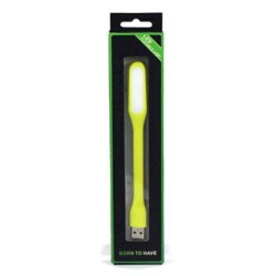 Lampka dla notebooka, gumowe, zielony, USB, LED, EOL