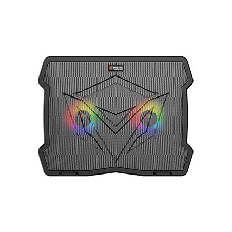 Stojak pod notebook, CP2020, podświetlany, z wiatrakiem, czarny, Meetion
