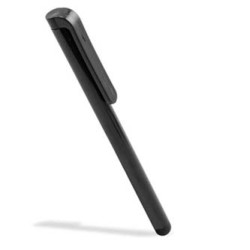 Pióro dotykowe, pojemnościowe, metal, czarne, do iPad i tableta