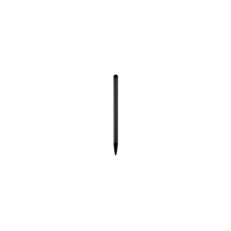 Pióro dotykowe 2 w 1 (rysik i precyzyjny wskaźnik), pojemnościowe, metal, czarne, do iPad i tableta