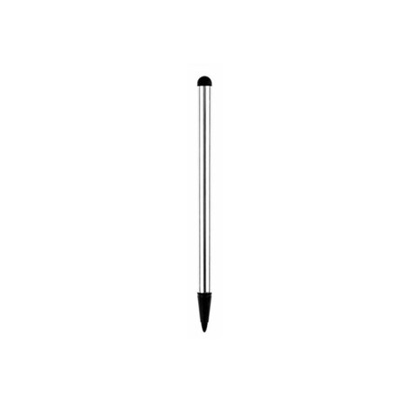 Pióro dotykowe 2 w 1 (rysik i precyzyjny wskaźnik), pojemnościowe, metal, srebrne, do iPad i tableta