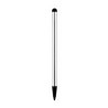 Pióro dotykowe 2 w 1 (rysik i precyzyjny wskaźnik), pojemnościowe, metal, srebrne, do iPad i tableta