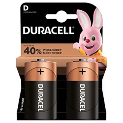 Duracell BASIC Jednorazowa alkaliczna baterie D, 2-pack