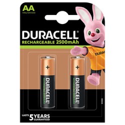 Duracell Akumulatorki NiMH baterie AA, 2-pack