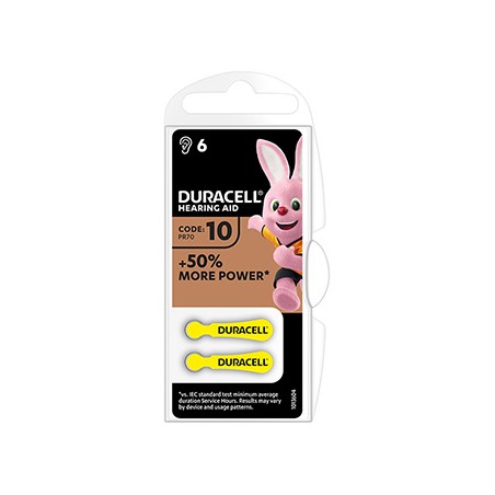 Duracell Jednorazowa cynkowo-powietrzna. baterie ZA, 6-pack