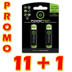 Powerton ENERGY RECHARGE Akumulatorki Ni-MH baterie AAA, 12x2-pack