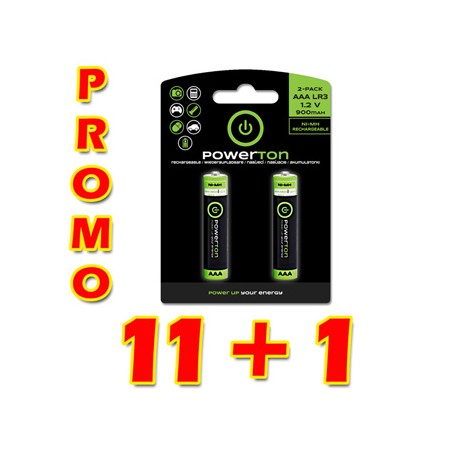 Powerton ENERGY RECHARGE Akumulatorki Ni-MH baterie AAA, 12x2-pack