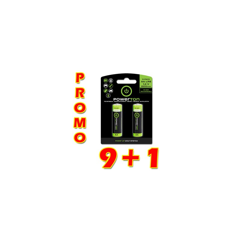 Powerton ENERGY RECHARGE Akumulatorki Ni-MH baterie AA, 10x2-pack