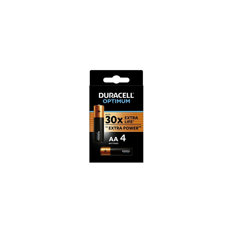 Duracell Optimum Jednorazowa alkaliczna baterie AA, 4-pack