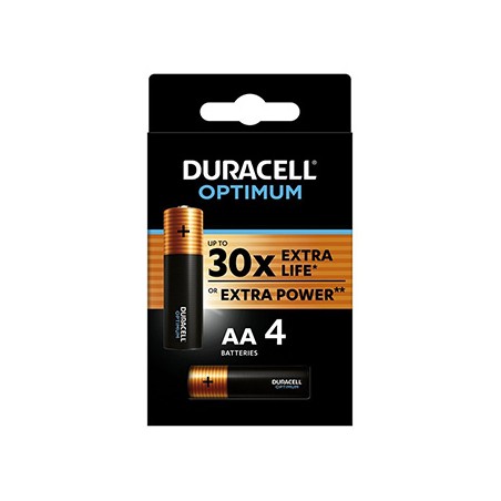 Duracell Optimum Jednorazowa alkaliczna baterie AA, 4-pack