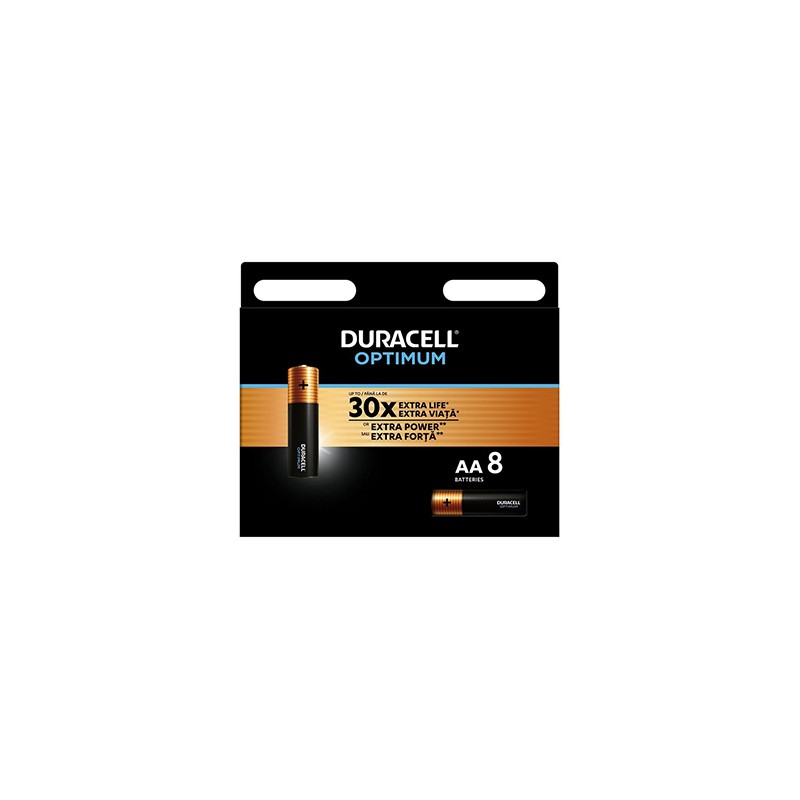 Duracell Optimum Jednorazowa alkaliczna baterie AA, 8-pack
