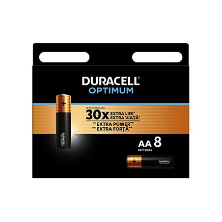 Duracell Optimum Jednorazowa alkaliczna baterie AA, 8-pack