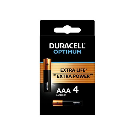 Duracell Optimum Jednorazowa alkaliczna baterie AAA, 4-pack