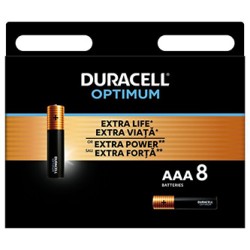 Duracell Optimum Jednorazowa alkaliczna baterie AAA, 8-pack