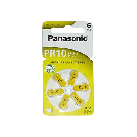 Panasonic Jednorazowa cynkowo-powietrzna. baterie ZA, 6-pack
