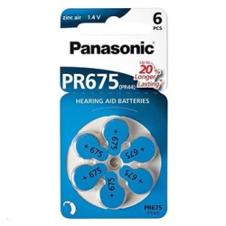 Panasonic Jednorazowa cynkowo-powietrzna. baterie ZA, 6-pack