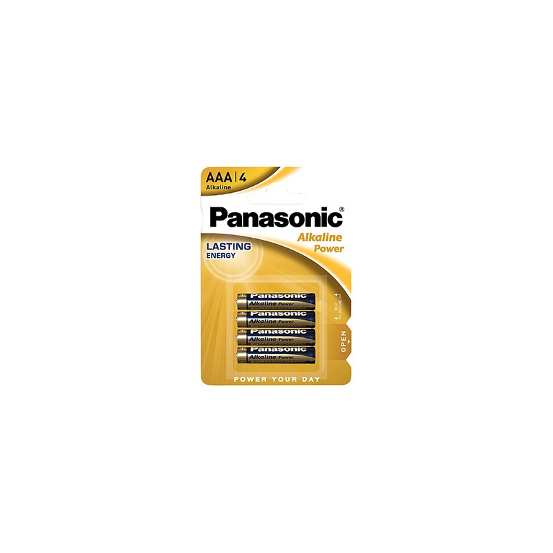 Panasonic Jednorazowa alkaliczna baterie AAA, 4-pack
